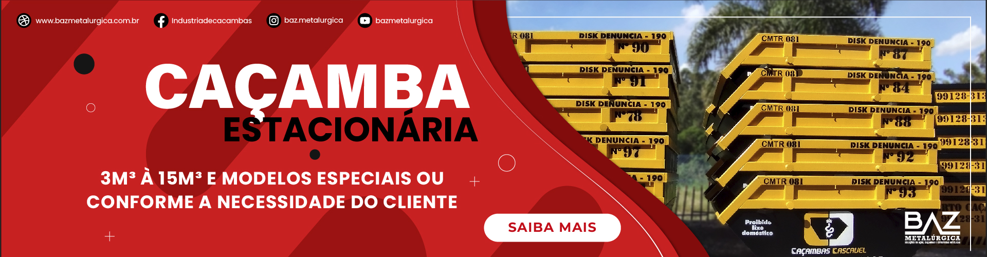 caçambas